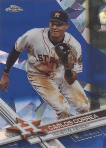 2017 Topps Chrome Sapphire Edition - Carlos Correa #75