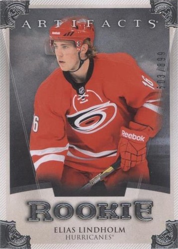 2013-14 Upper Deck Artifacts - Elias Lindholm #RED205