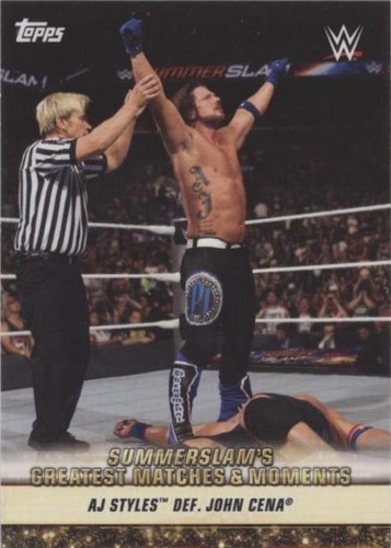 2019 Topps WWE Summerslam - AJ Styles John Cena #GM-39