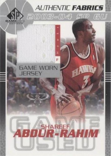 2003-04 SP Game Used - Shareef Abdur-Rahim #SA-J