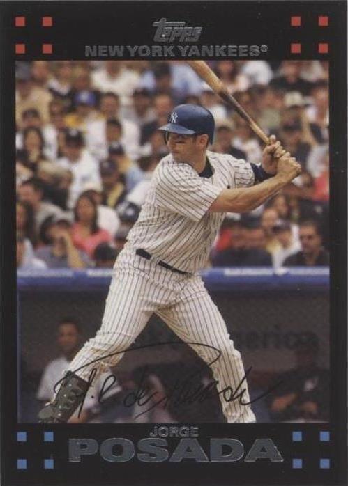 2007 Topps New York Yankees ограниченного тиража подарочный набор - Хорхе Посада #NYY14