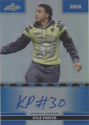 2016 Leaf U.S. Army All-American Bowl Kyle Porter #67