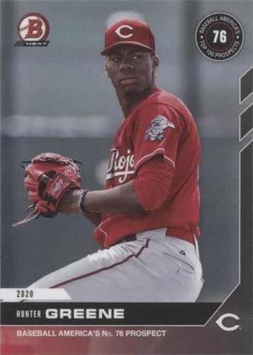2020 Bowman Next Topps Now Baseball America's Top 100 Prospects - Hunter Greene #T25