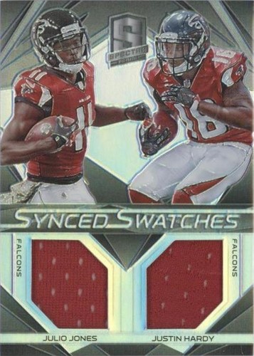 2015 Panini Spectra Julio Jones Justin Hardy #SS-FAL