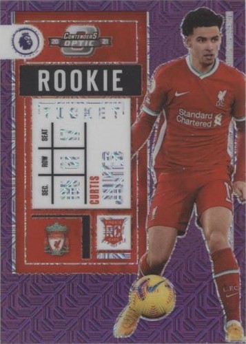 Curtis Jones 2020-21 Panini Obsidian #34 RC Electric Etch Yellow 2