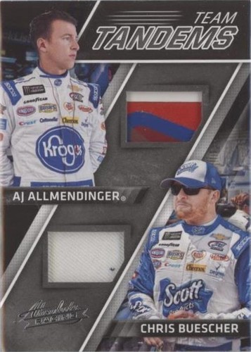 2017 Panini Absolute - A.J. Allmendinger Chris Buescher #TAN-AB