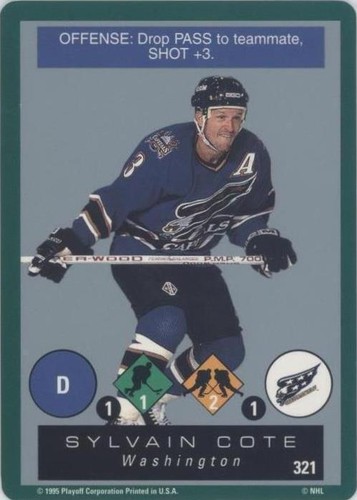1995-96 Playoff One on One Challenge - Sylvain Cote #321