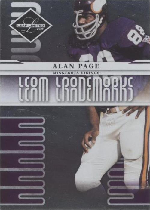 2008 Leaf Limited Alan Page #T-22