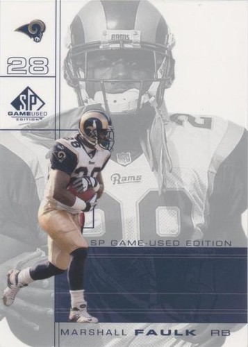 2001 SP Game Used Edition Marshall Faulk #71
