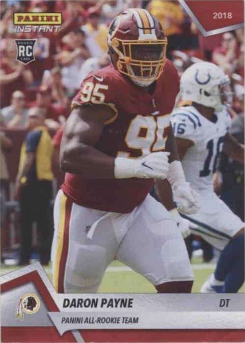 2018 Panini Instant NFL Daron Payne #14