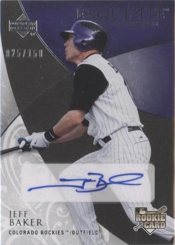 2007 Upper Deck Exquisite Rookie Signatures - Jeff Baker #149