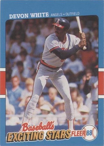 1988 Fleer Baseball's Exciting Stars - Devon White #44