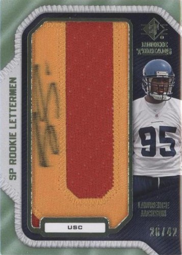 2008 SP Rookie Threads Lawrence Jackson #LJ28
