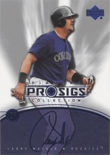 2004 Upper Deck Diamond Collection Pro Sigs - Larry Walker #6