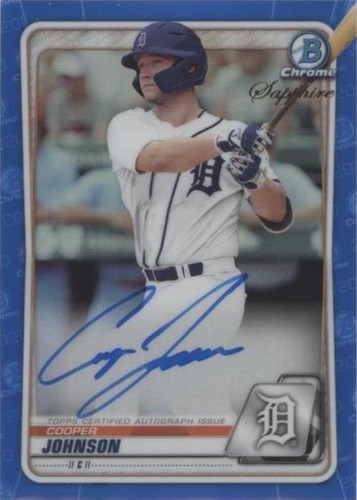 2020 Bowman Chrome Sapphire Edition - Cooper Johnson #BSPA-CJ