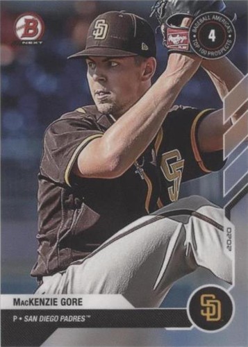 2020-21 Bowman Next Topps Now Baseball America Top 100 Prospects - MacKenzie Gore #BA-65