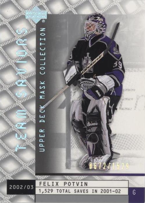 2002-03 Upper Deck Mask Collection - Felix Potvin #112