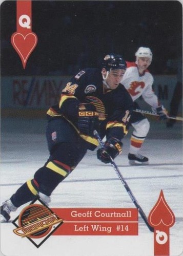 1995-96 Hoyle Western Conference Playing Cards - Geoff Courtnall #QH