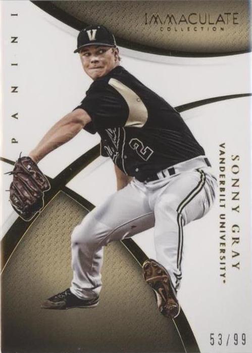 2015 Panini Immaculate Collection Collegiate - Sonny Gray #92