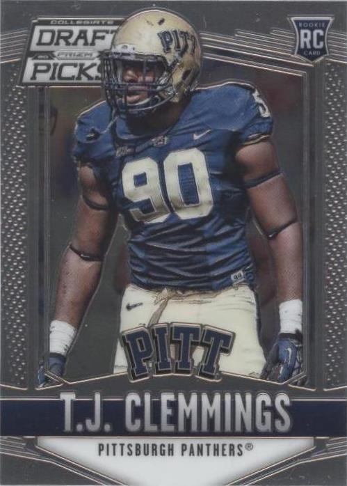 2015 Panini Prizm Collegiate Draft Picks T.J. Clemmings #238