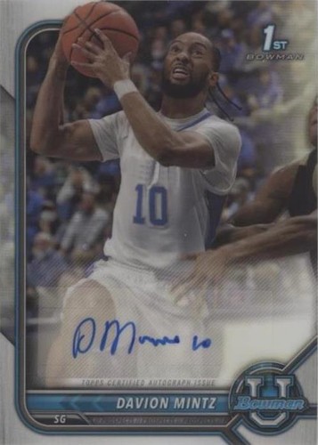 2021-22 Bowman University Basketball Trading Cards