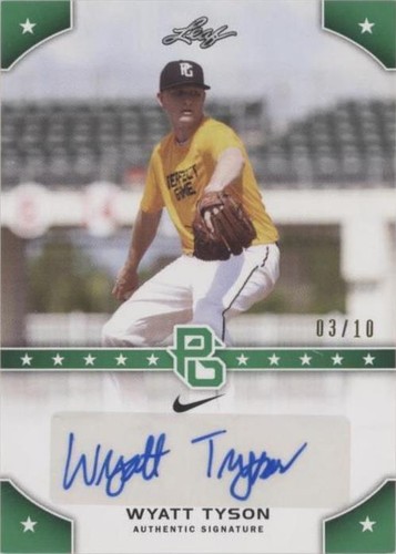 2015 Leaf Perfect Game National Showcase - Wyatt Tyson #PG-WT1