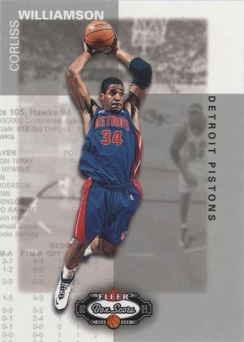 2002-03 Fleer Box Score - Corliss Williamson #31