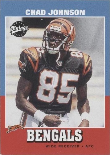 2001 Upper Deck Vintage #215 Chad Johnson RC Rookie Bengals 2001 Upper Deck Vintage #215 Chad Johnson RC Rookie Bengals