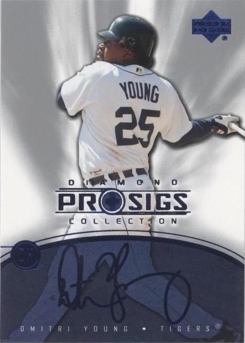 2004 Upper Deck Diamond Collection Pro Sigs - Dmitri Young #53