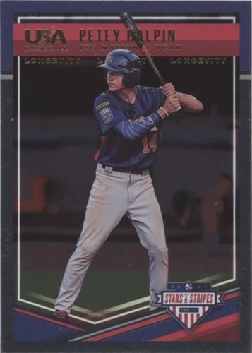 2018 Panini USA Baseball Stars & Stripes Longevity - Petey Halpin #65