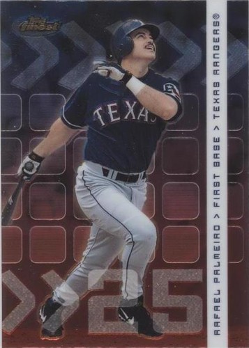 2002 Topps Finest - Rafael Palmeiro #28