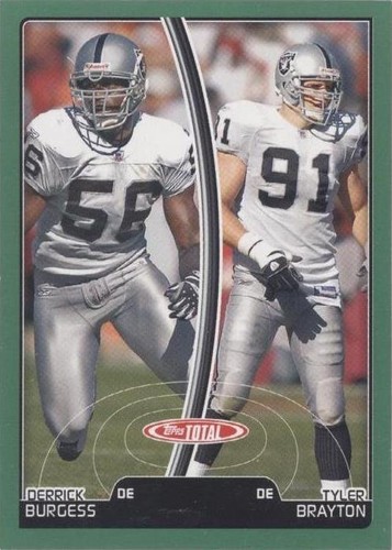 2007 Topps Total Derrick Burgess Tyler Brayton #240