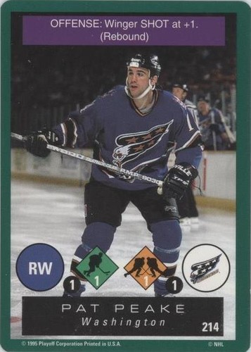 1995-96 Playoff One on One Challenge - Pat Peake #214