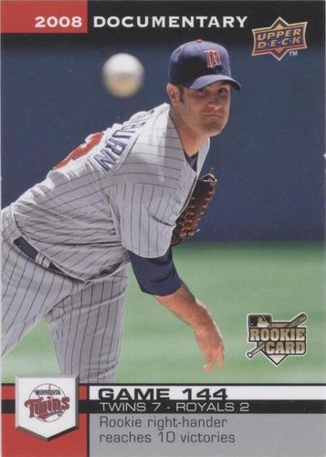 2008 Upper Deck Documentary - Nick Blackburn #4310