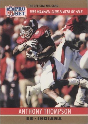 1990 Pro Set Anthony Thompson #22