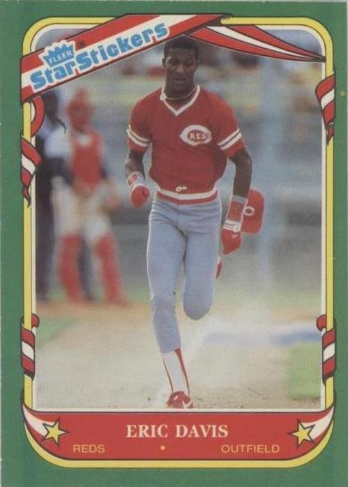 Adesivos Fleer Star 1987 - Eric Davis #30