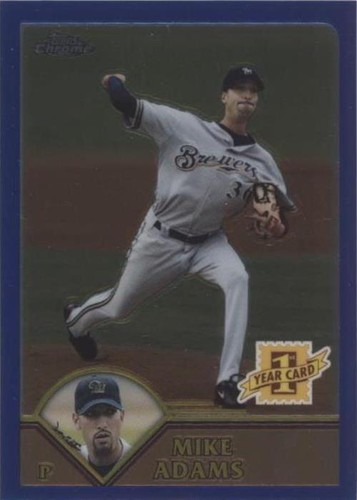 2003 Topps Chrome Traded & Rookies - Mike Adams #T264