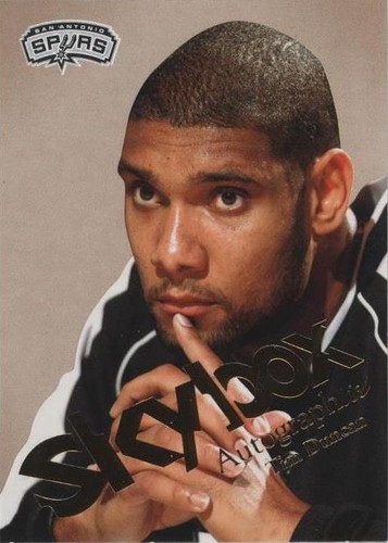 2003-04 Skybox Autographics - Tim Duncan #43