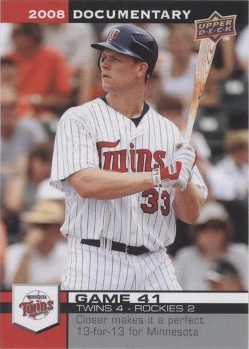 2008 Upper Deck Documentary - Justin Morneau #1361
