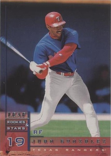 1998 Leaf Rookies & Stars - Juan González #36