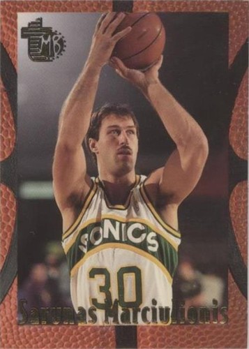 1994-95 Topps Embossed - Sarunas Marciulionis #92