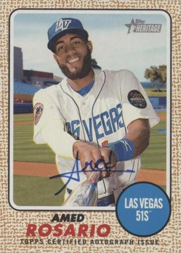 2017 Topps Heritage Minor League Edition - Amed Rosario #ROA-AR