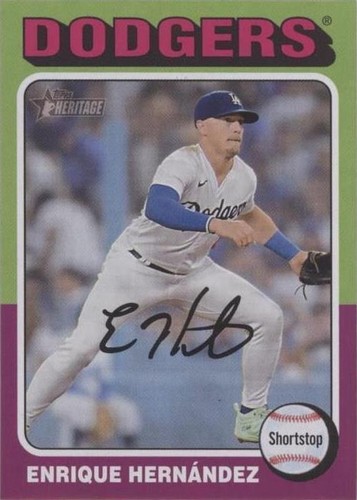 ⭐︎ Hernández⭐︎ Enrique Hernandez [Orange Yellow] #486 Prices | 2021 Topps