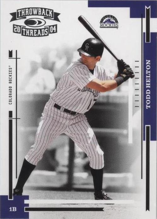 Donruss Throwback Threads 2004 - Todd Helton #70