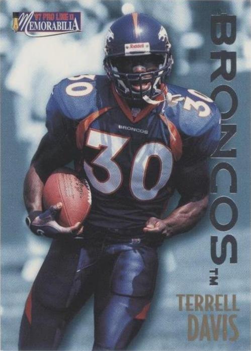 1997 Pro Line II Memorabilia Terrell Davis #MEM14
