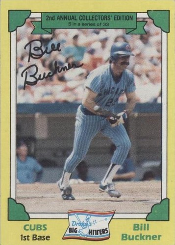 1982 Topps Drake's Big Hitters - Bill Buckner #5