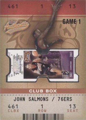2002-03 Fleer Authentix - John Salmons #126