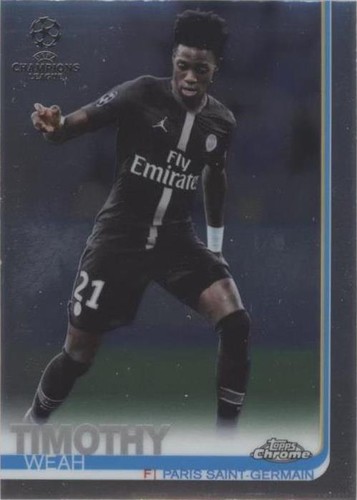 2018-19 Topps Chrome UCL Timothy Weah #92
