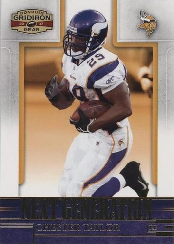 2007 Donruss Gridiron Gear Chester Taylor #NG-34