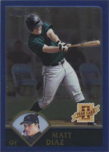 2003 Topps Chrome Traded & Rookies - Matt Diaz #T170